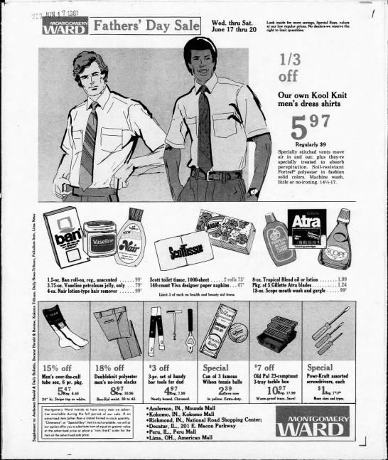 Montgomery Ward Father's Day Sale